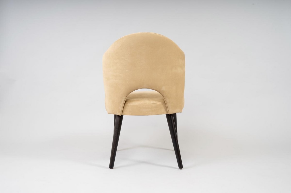 BS490S - Chair, Chair with eco nabuk upholstery