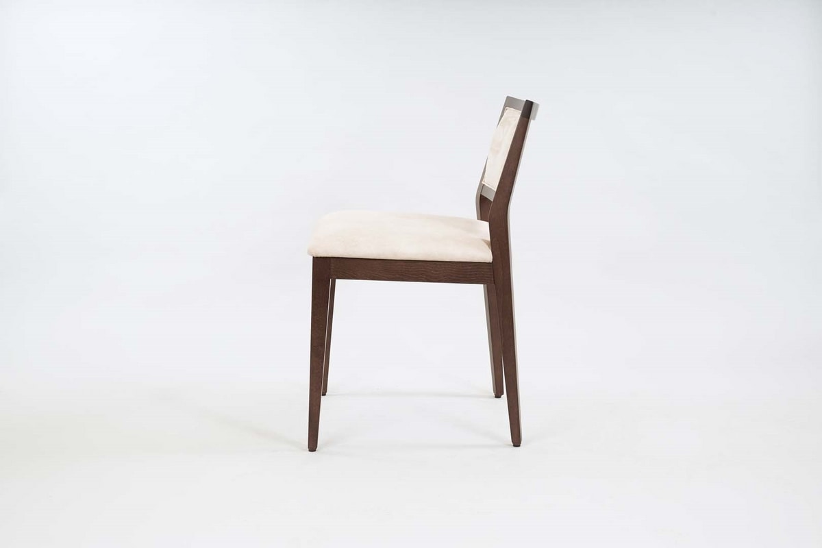 BS513S – Chair, Padded wooden chair