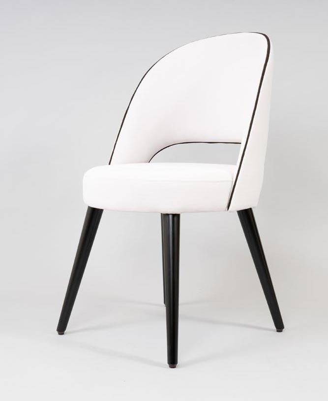 BS523A - Chair, Upholstered chair with round seat