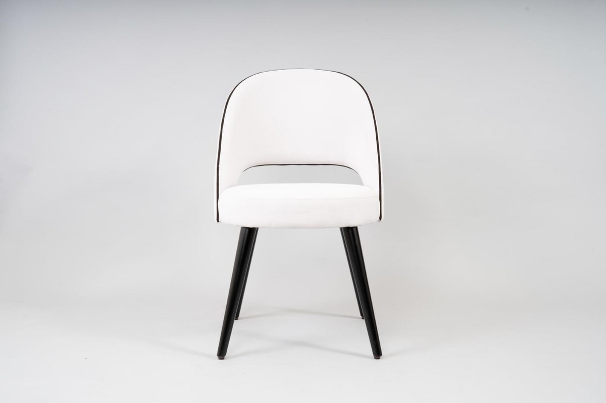 BS523A - Chair, Upholstered chair with round seat