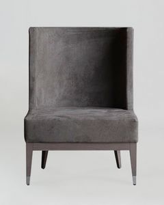 BS601A - Chair, Chair upholstered in Nabuk eco-leather