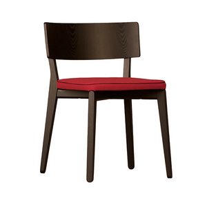 Camilla 5109/F, Wooden chair with padded seat