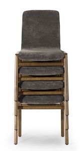 Cornelia stackable, Stackable chair, for contract use