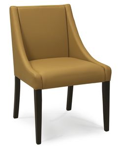 CORSICA S, Upholstered chair with low armrests