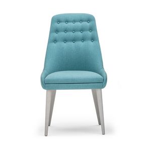 Danielle 03611K, Chair with buttoned high backrest