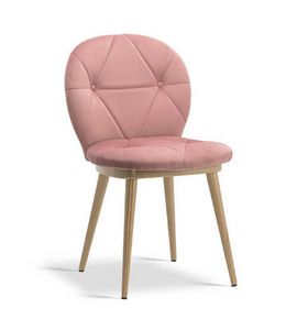 Diana, Modern chair with soft shapes