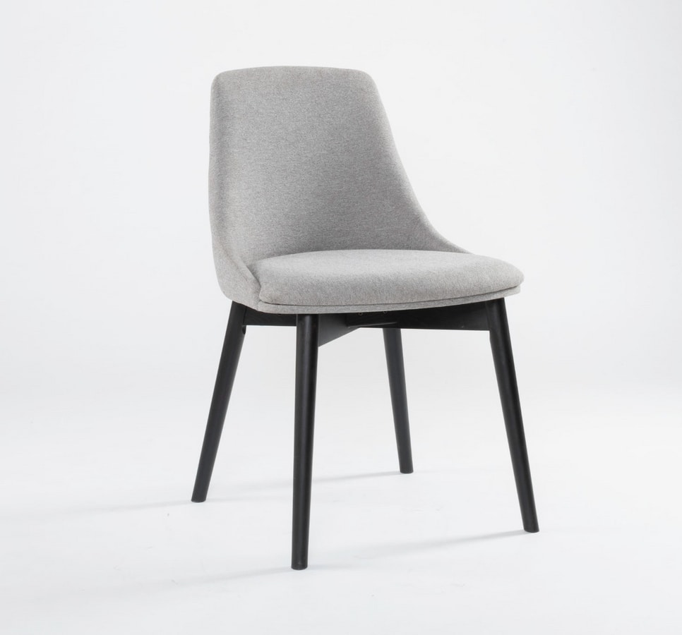FIRENZE, Modern chair with soft shapes