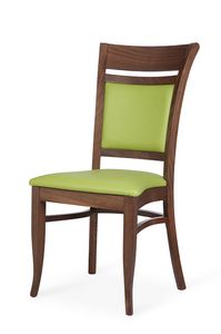 Gloria I stackable, Stackable chair, with a classic design