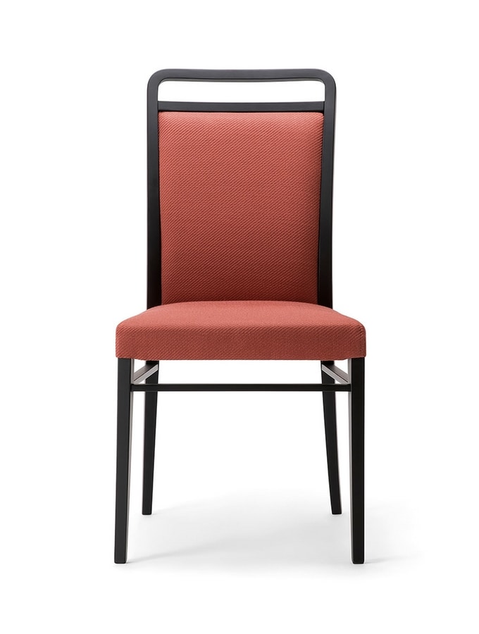 HAVANA SIDE CHAIR 020 S, Solid wood chair, upholstered