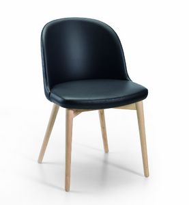 Iris, Padded chair with rounded back