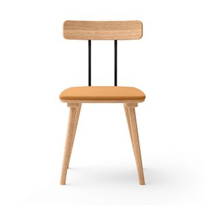 Mary, Wooden chair with padded seat