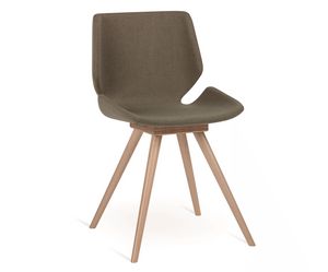 Meg-W, Chair with wooden legs