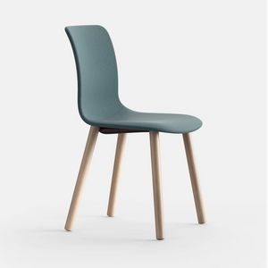 Nume WO TAP, Wooden chair, with comfortable fabric upholtery