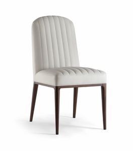PARIGI SIDE CHAIR 038 S, Chair with visible stitching