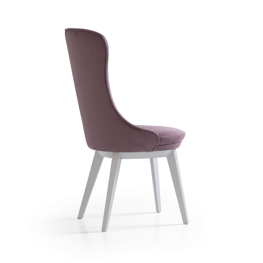 Robin Art. 604, Padded wooden chair, for refined dining rooms