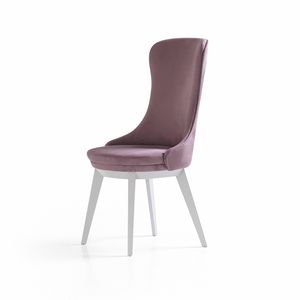 Robin Art. 604, Padded wooden chair, for refined dining rooms