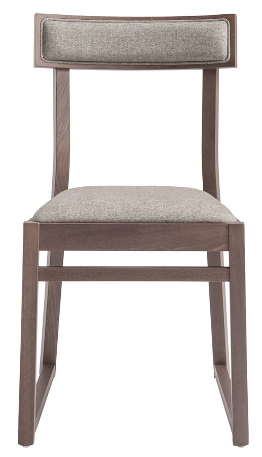 SE 439, Wooden chair with upholstered seat