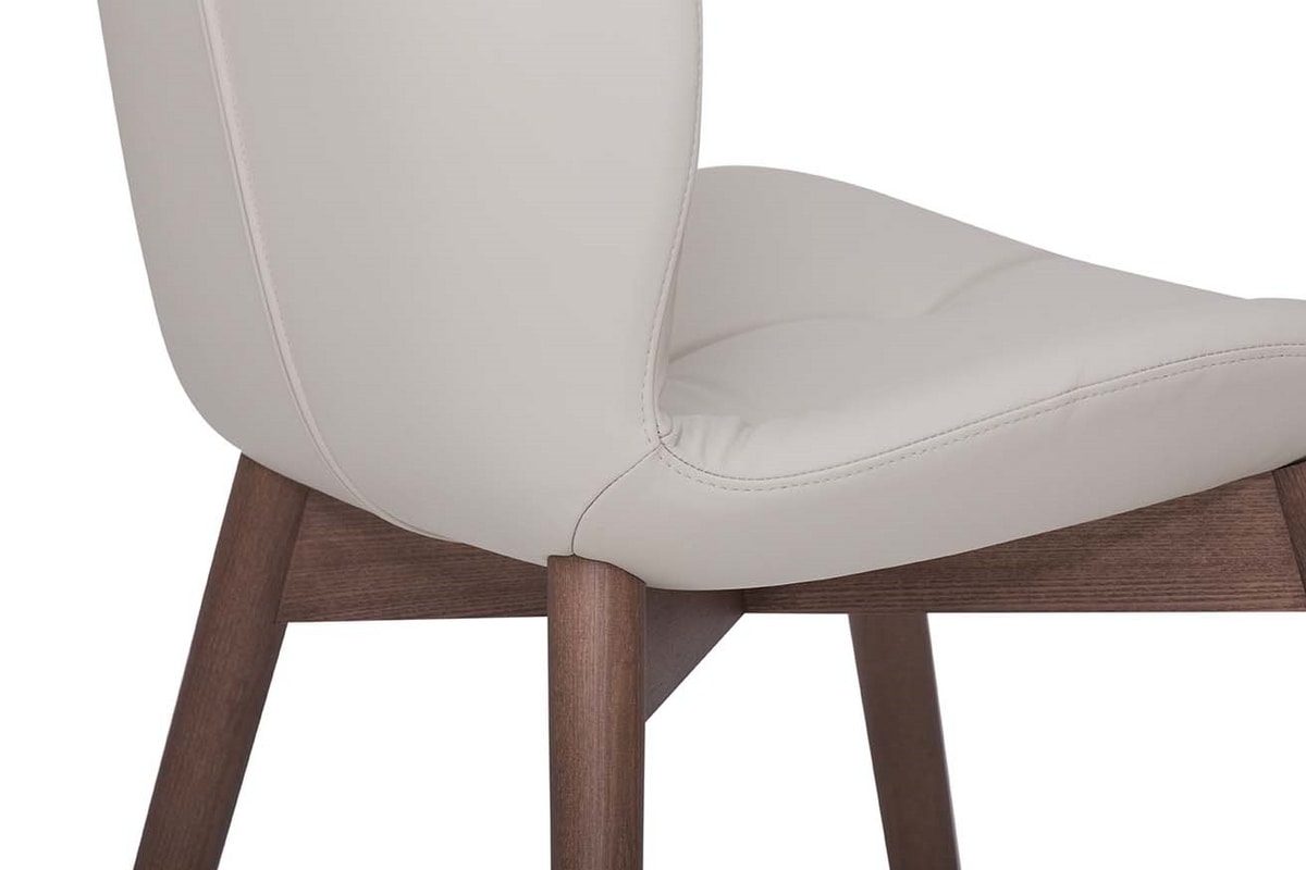SORRENTO EASY, Chair with wooden structure without creasing