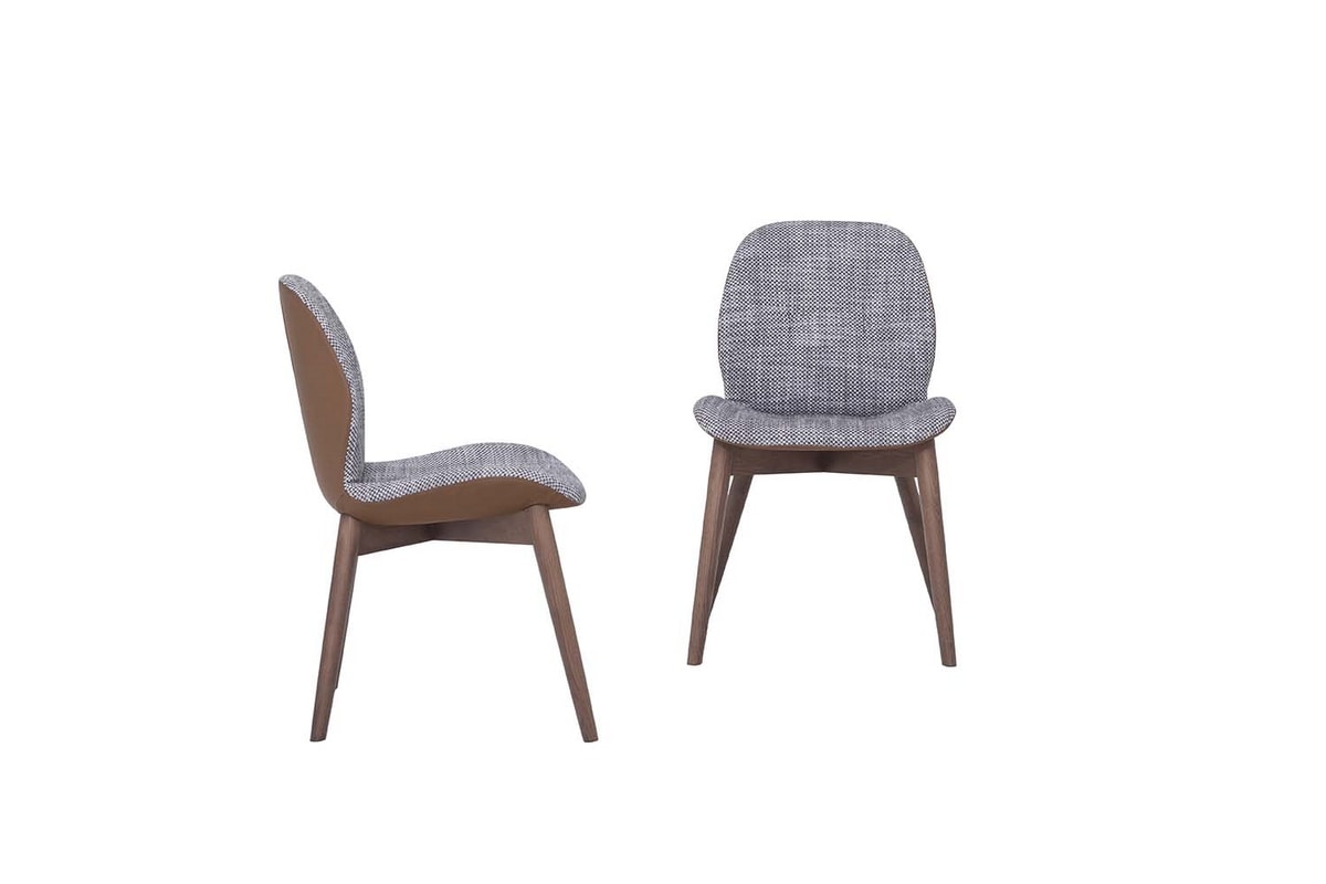 SORRENTO ÉSPRIT, Chair with wooden structure without creasing