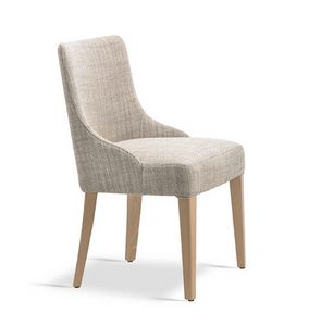 Tormalina 1, Chair in beech wood, upholstered