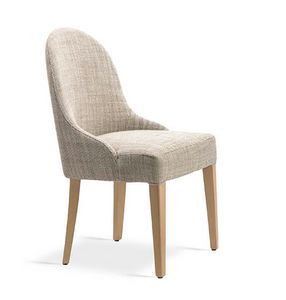 Tormalina, Chair in beech wood, with rounded back