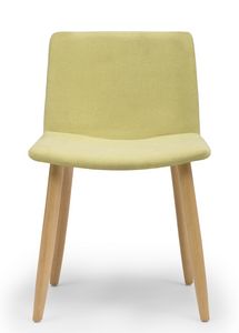 Web, Chair with wooden legs and upholstered shell