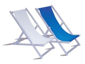 CHAT68, Sunbed in aluminium for swimming pool and garden