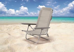 GA800CSC, Deckchair for the beach, metal deckchairs for the beach