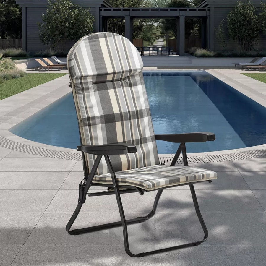 Padded folding deckchair IDFdesign