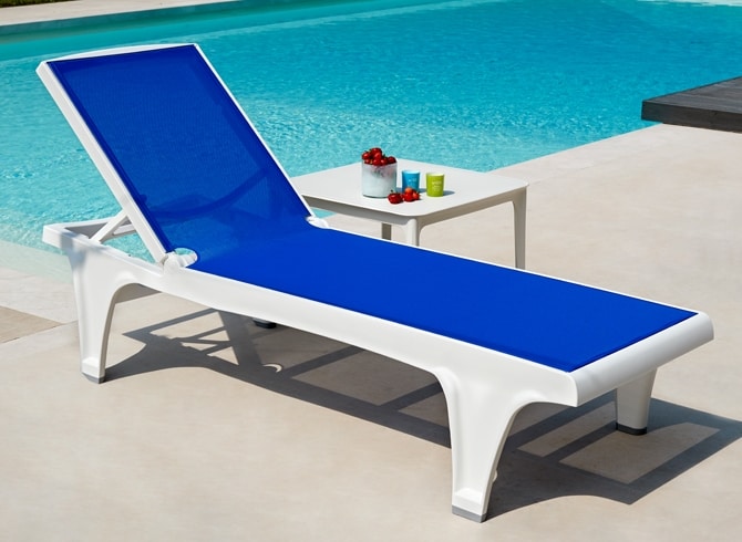 Tahiti, Sun lounger, with breathable fabric