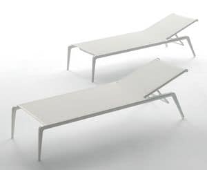 Ushuaia U500 Sunlounger, Sunlounger made of aluminum, for swimming pools and beaches