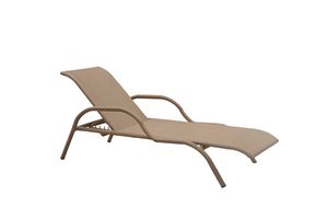 Waikiki 4505, Stackable sun beds with armrests in synthetic fiber