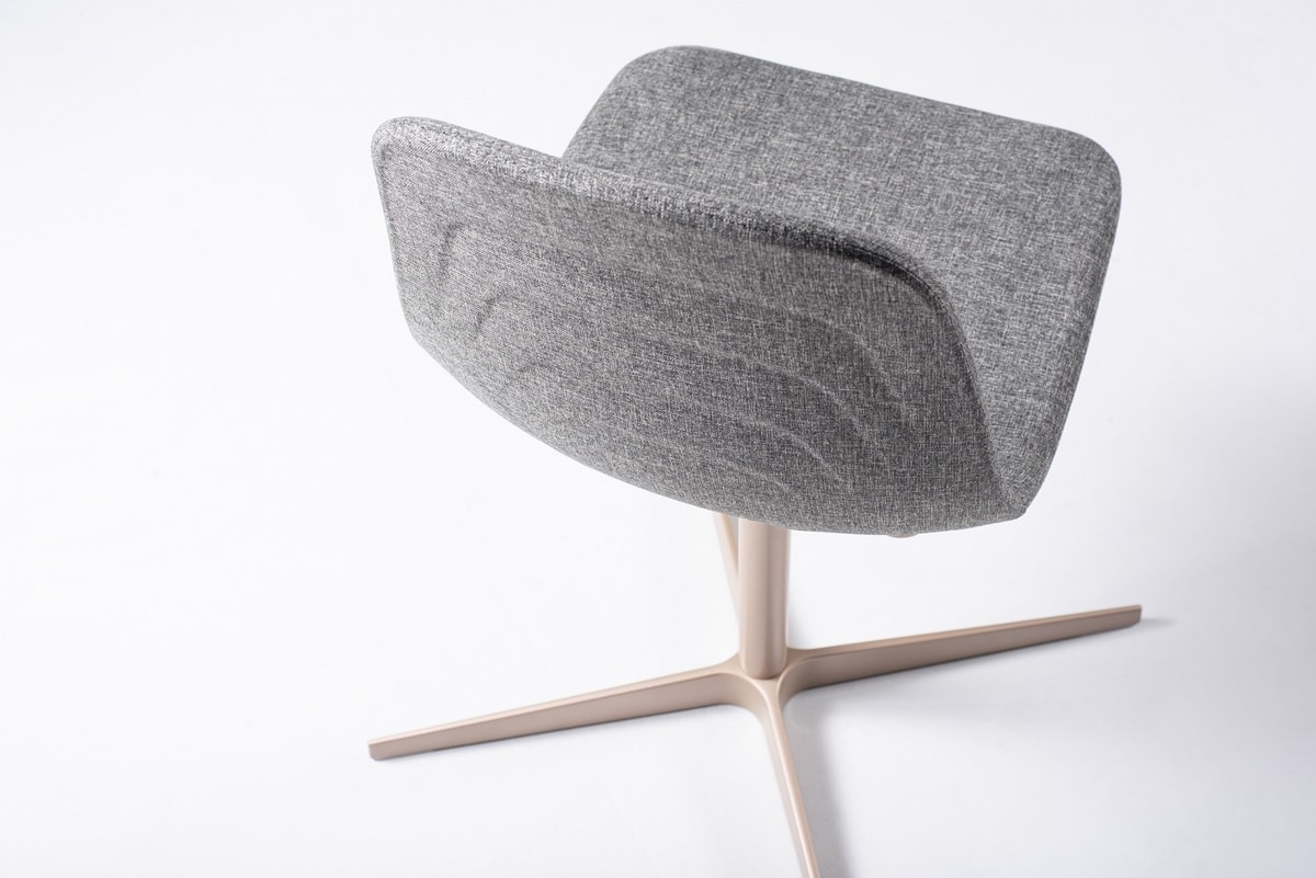 Coupé CR UP, Swivel chair in 4-spoke fabric