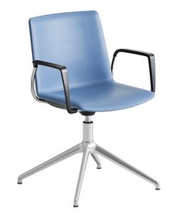 Jubel L, Swivel chair with spokes base