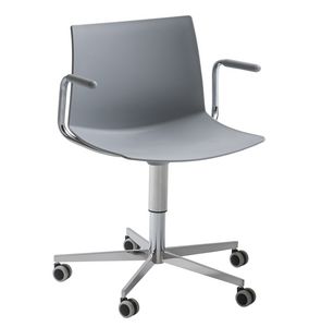 Kanvas T5R BR, Swivel chair with armrests