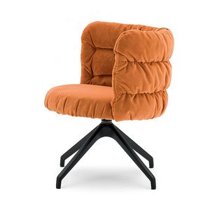 Maja 05733, Upholstered chair with nylon swivel base