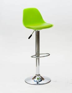 Art. 550 Fruit, Height-adjustable stool, with faux leather cushion
