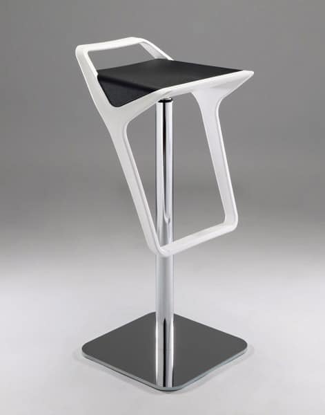 Freedom, Contemporary adjustable barstool with technopolymer seat