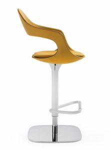 Frenchkiss swivel barstool 10.0409, Adjustable stool, with wraparound shell