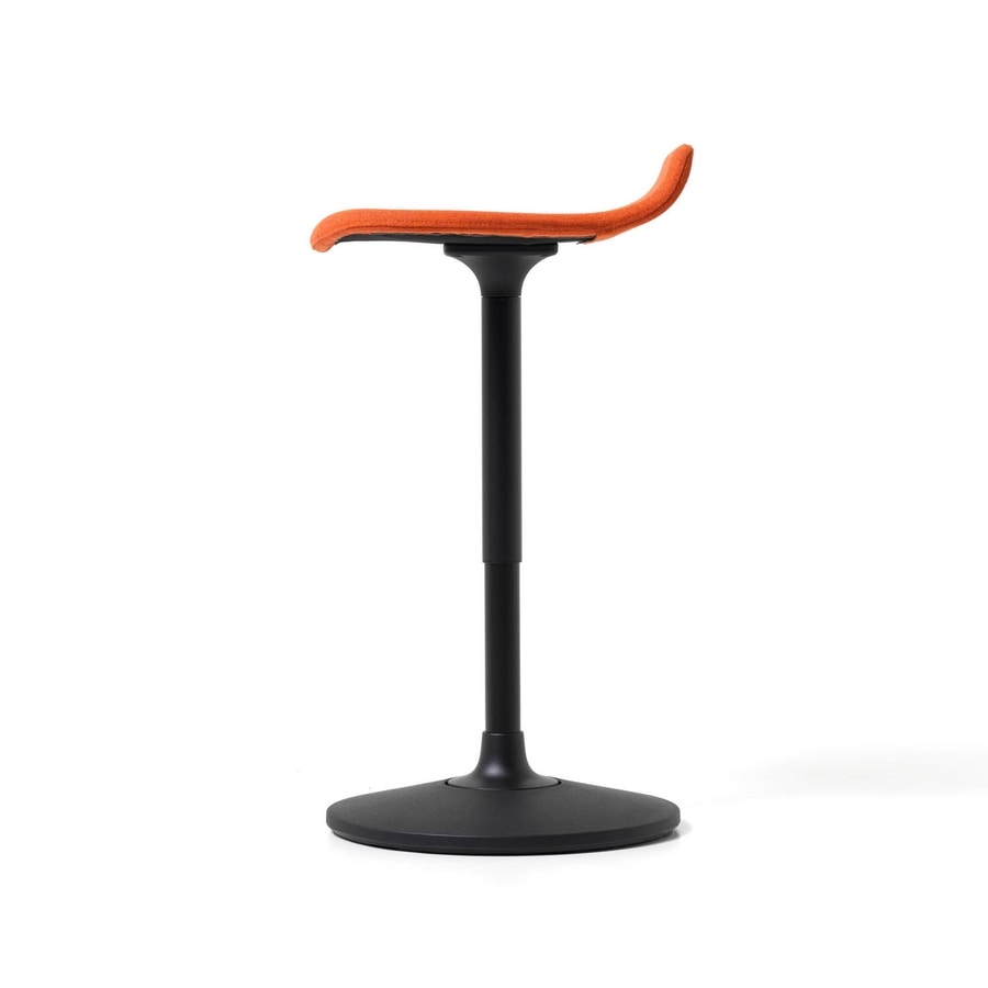 Oblò, Stool with anti-slip oscillating base, adjustable in height