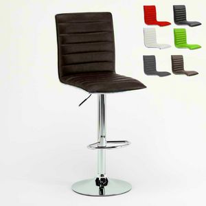 Stool High aluminum kitchen chair Detroit  SGA043DET, Padded stool, sturdy and comfortable, for kitchen