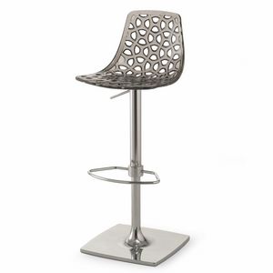 Tess SH, Height-adjustable polycarbonate stool