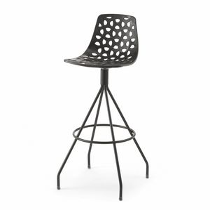 Tess S7, Pedestal-based stool in polypropylene