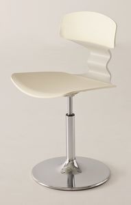 Tolo V, Swivel stool with chrome base