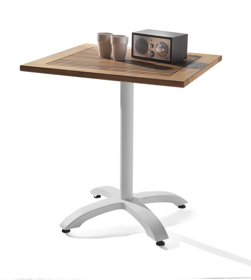 Art. 1100-TE Teak, Solid teak wood table top