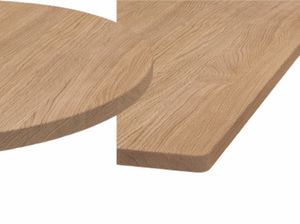 Solidwood, Tops in solid Natural Oak wood