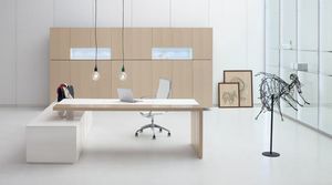 Ar.tu comp. 05, Desk with white leather top