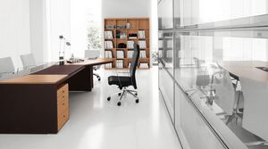 Eko comp. 08, Executive desk in precious and high-level wood