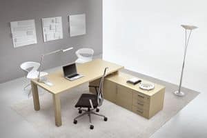 Odeon type B2, Desk for executive offices, various trim in modern style