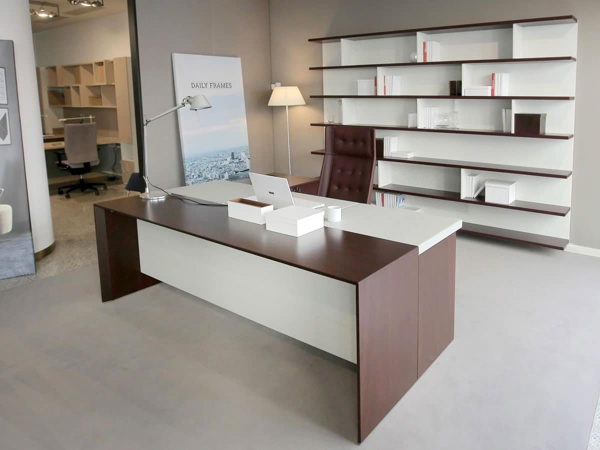 Elegant executive office desk, Minimal lines office furniture | IDFdesign